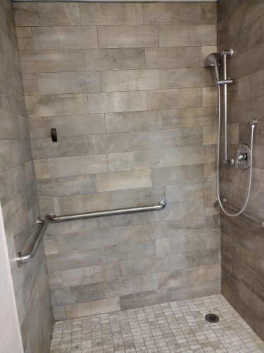 hall bath handicap accessible walk in shower
