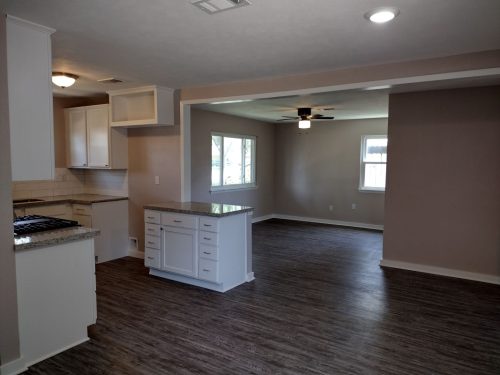 open concept from kitchen to living room