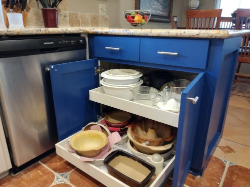 Indigo Blue Peninsula Kitchen Remodel in Stafford, TX by HomeBase Repairs, LLC project photo 5