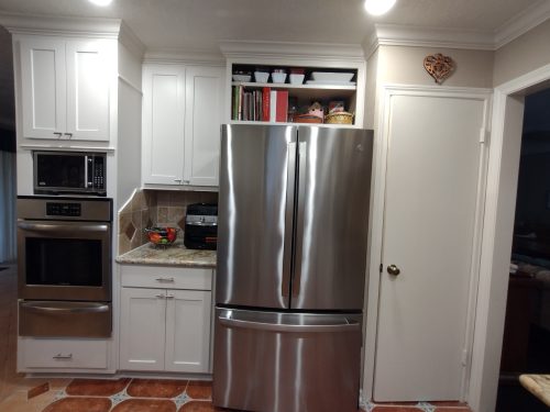 Indigo Blue Peninsula Kitchen Remodel in Stafford, TX by HomeBase Repairs, LLC project photo 4
